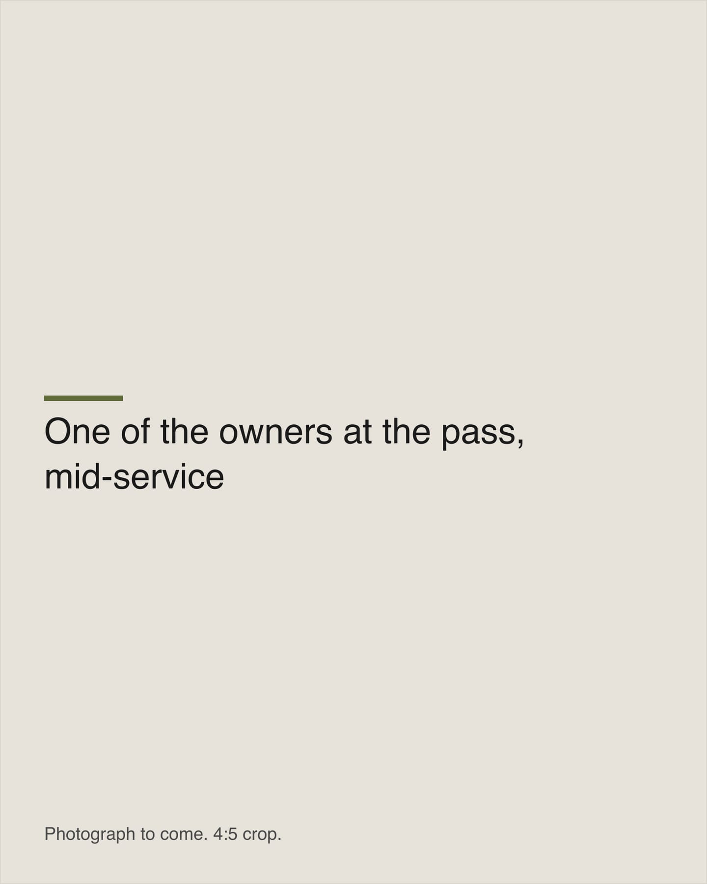 One of the owners working at the pass during service.